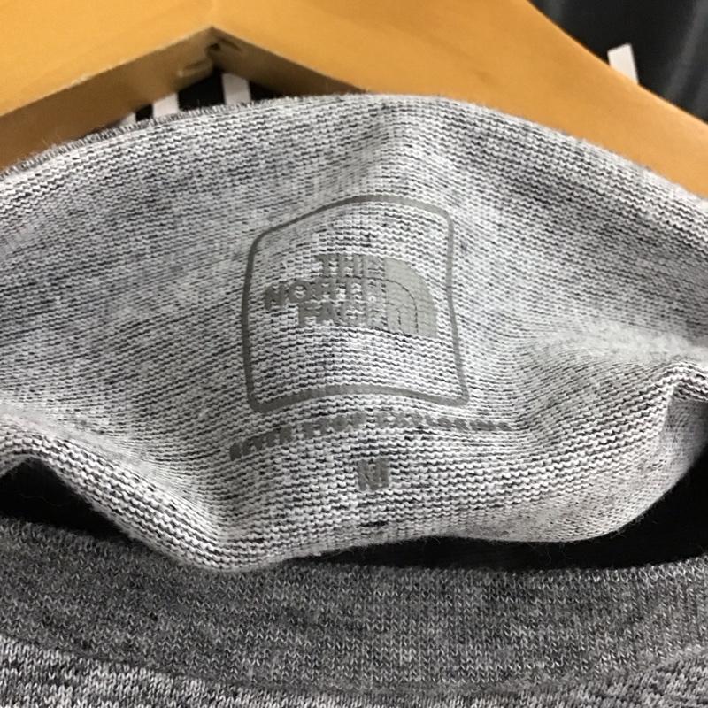 ザノースフェイス THE NORTH FACE Tシャツ 半袖 nt32038 スクエアロゴバックプリントTシャツ M ロゴ、文字 灰 / グレー /  メンズ USED 古着 中古 10150345