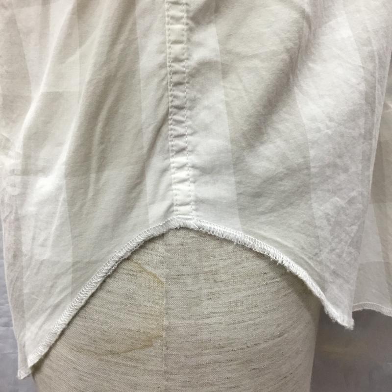 エンジニアードガーメンツ Engineered Garments シャツ、ブラウス 長袖 ウエスタンシャツ XS チェック 白 / ホワイト / X グレージュ / グレージュ /  メンズ USED 古着 中古 10117728