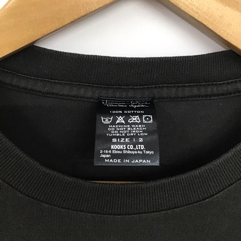 ナンバーナイン NUMBER (N)INE Tシャツ 半袖 半袖カットソー プリントTシャツ クルーネックカットソー romp 2 プリント 黒 / ブラック /  メンズ USED 古着 中古 10137124