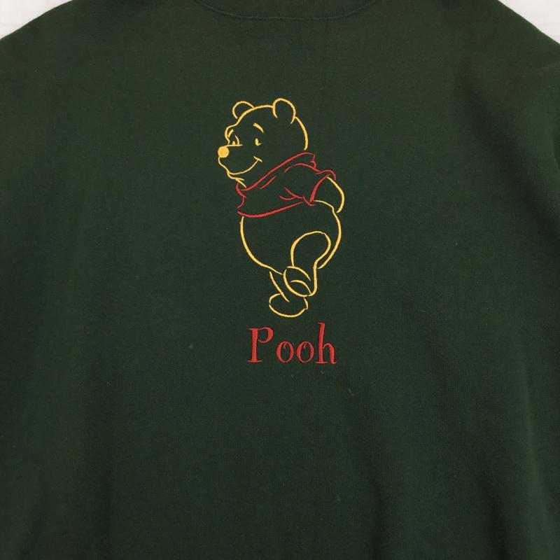 ユーズドクロージング used clothes トレーナー 長袖 Disney 90 s POOH くまのプーさん キャラクター 緑 / グリーン /  メンズ USED 古着 中古 10142521