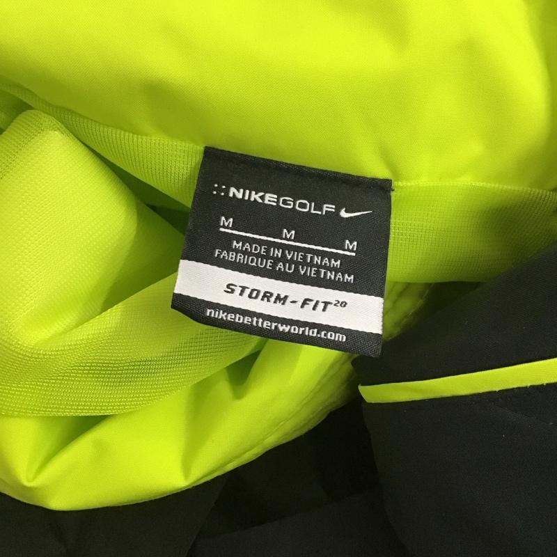 ナイキ NIKE ウェア ウェア 617866-307 ゴルフ レインウェア ジャケット パンツ M ロゴ、文字 黄 / イエロー / X 黒 / ブラック /  メンズ USED 古着 中古 10142289