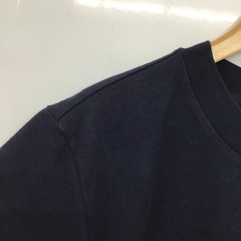 アディダス adidas Tシャツ 半袖 br9819 ビックシルエットTシャツ プリントTシャツ L ロゴ、文字 紺 / ネイビー /  レディース USED 古着 中古 10144795