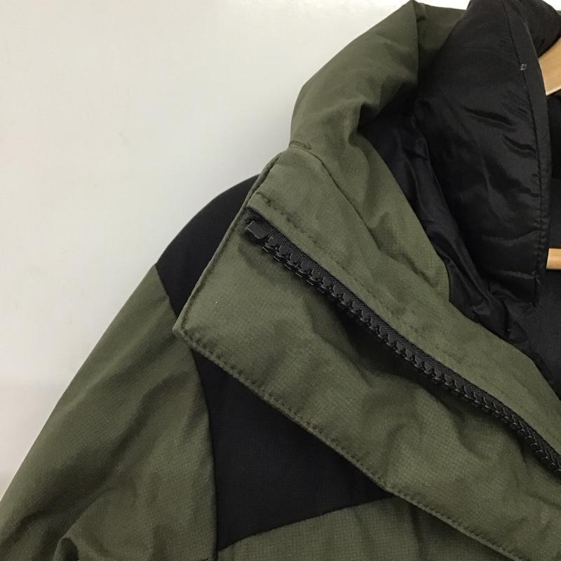 ザノースフェイス THE NORTH FACE ジャケット、上着 ジャンパー、ブルゾン nd91950 バルトロライトダウンジャケット アウター L ロゴ、文字 黒 / ブラック / X カーキ / カーキ /  メンズ USED 古着 中古 10143618