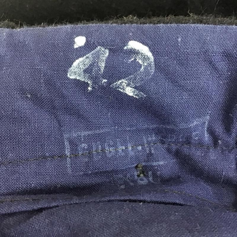 ミリタリー ミリタリー パンツ ワークパンツ、ペインターパンツ ミリタリーパンツ 50s 国境警備隊 古着 ヴィンテージパンツ ワイドパンツ 42インチ 無地 紺 / ネイビー /  メンズ USED 古着 中古 10119544