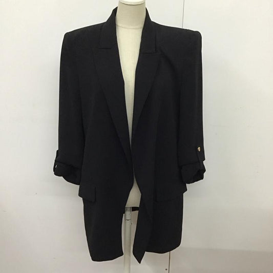 ザラ ZARA ジャケット、上着 ジャケット、ブレザー カジュアルジャケット カラージャケット ポケットジャケット アウター XS 無地 黒 / ブラック /  レディース USED 古着 中古 10124074