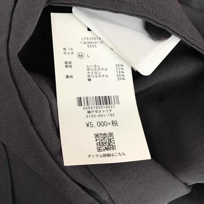 ローリーズファーム LOWRYS FARM パンツ スラックス LF520016 ベルトツキタックパンツ タグ付き M 無地 灰 / グレー /  レディース USED 古着 中古 10118752