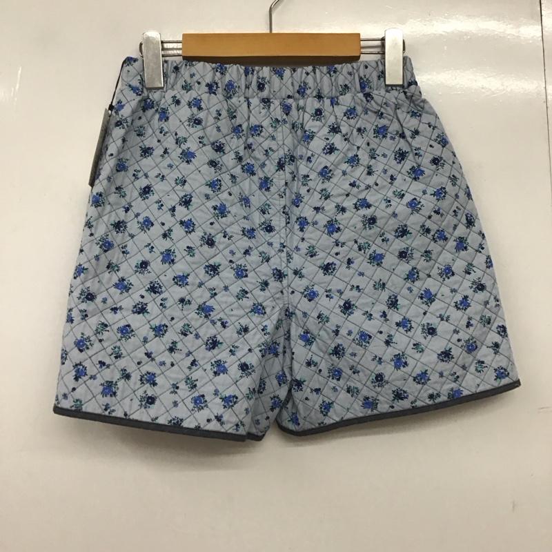 ロデオクラウンズワイドボウル RODEO CROWNS WIDE BOWL パンツ ショートパンツ 420HSR31-018V フラワーキルトショートパンツ タグ付き FREE 花柄 青 / ブルー /  レディース USED 古着 中古 10149486
