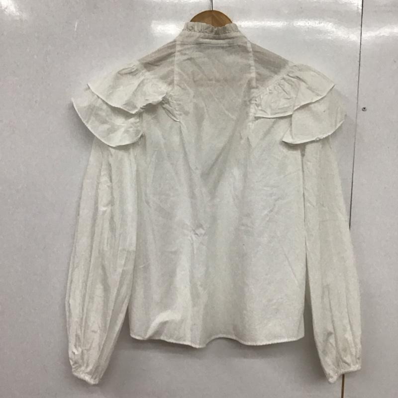 ザラ ZARA シャツ、ブラウス 長袖 M 無地 白 / ホワイト /  レディース USED 古着 中古 10149810