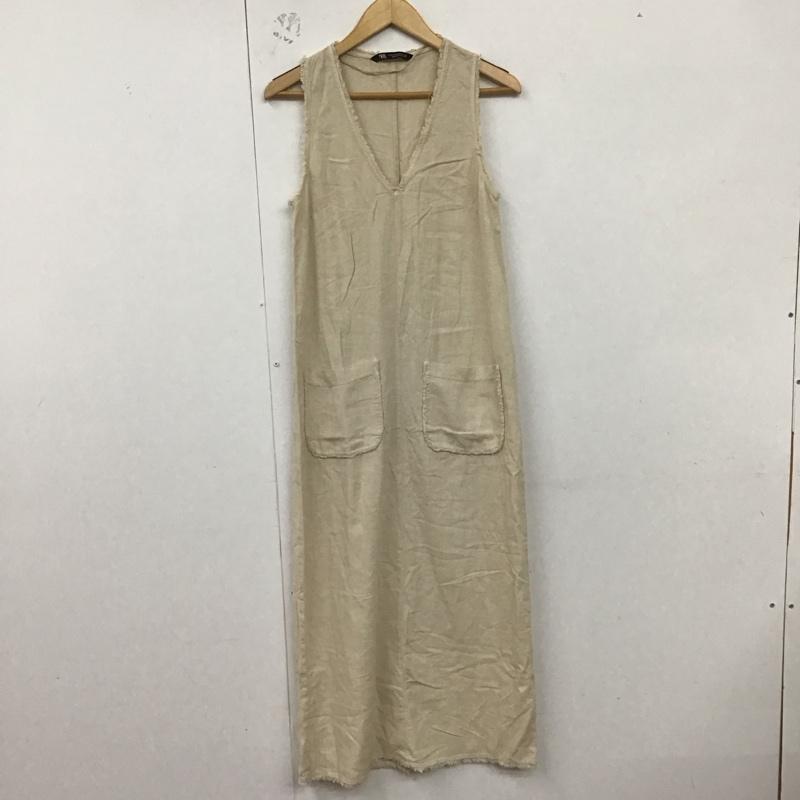 ザラ ZARA ワンピース ロングスカート XS 無地 オフホワイト / オフホワイト /  レディース USED 古着 中古 10129439