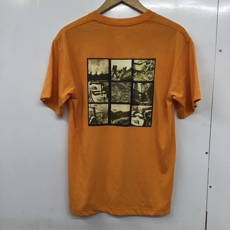 ザノースフェイス THE NORTH FACE Tシャツ 半袖 nt32146 ショートスリーブベースキャンプダッフルフォトティー プリントTシャツ S プリント 橙 / オレンジ /  メンズ USED 古着 中古 10132313