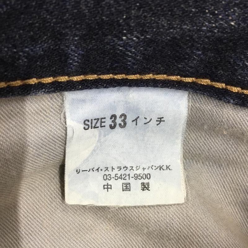 リーバイストラウスアンドコー Levi Strauss & co. パンツ デニム、ジーンズ デニムパンツ ストレートパンツ ワイドパンツ カジュアルパンツ 33インチ プリント インディゴ / インディゴ /  メンズ USED 古着 中古 10114135