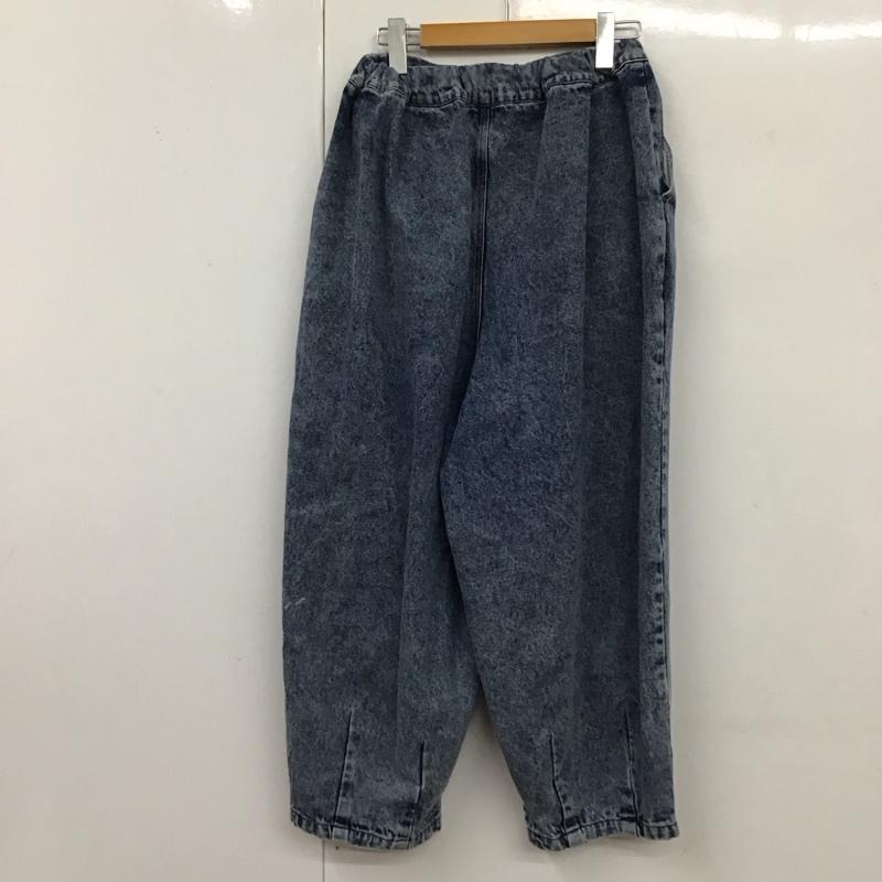 サマンサモスモス Samansa Mos2 パンツ デニム、ジーンズ デニムパンツ ストレートパンツ ワイドパンツ カジュアルパンツ FREE 無地 インディゴ / インディゴ /  レディース USED 古着 中古 10115183