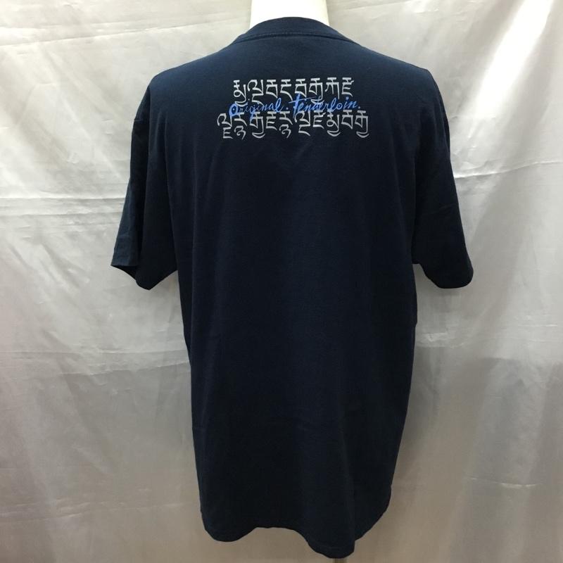 テンダーロイン TENDERLOIN Tシャツ 半袖 半袖カットソー プリントTシャツ クルーネックカットソー L プリント 紺 / ネイビー /  メンズ USED 古着 中古 10115159
