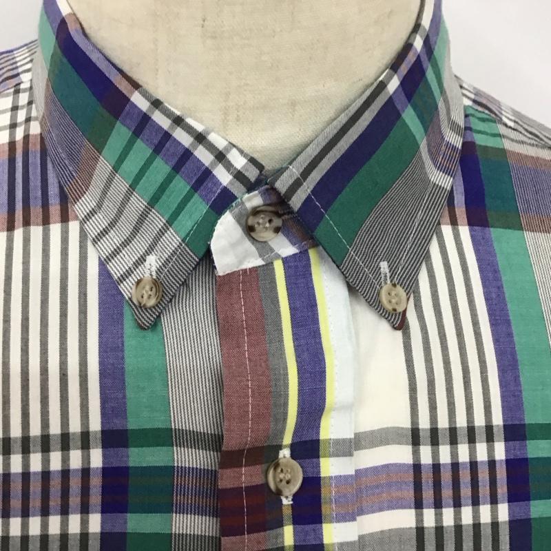 タウンクラフト TOWNCRAFT シャツ、ブラウス 長袖 長袖シャツ チェックシャツ カラーシャツ ボタンダウンシャツ L チェック マルチカラー / マルチカラー /  メンズ USED 古着 中古 10125744