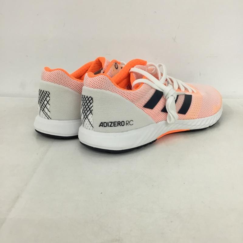 アディダス adidas スニーカー スニーカー F34064 adizero rc 23.5cm 箱有 ランニングシューズ 23.5cm ロゴ、文字 橙 / オレンジ / X 白 / ホワイト / X 黒 / ブラック /  レディース USED 古着 中古 10147902