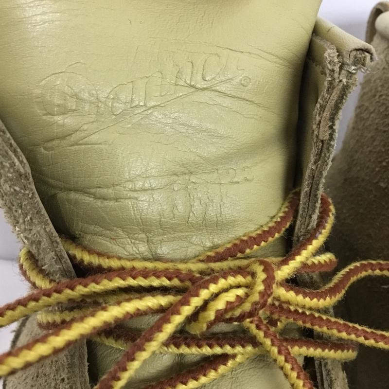 ダナー Danner ブーツ ショートブーツ D4124 レースアップ ワークブーツ スエード 8.5 ロゴ、文字 ベージュ / ベージュ /  メンズ USED 古着 中古 10146877