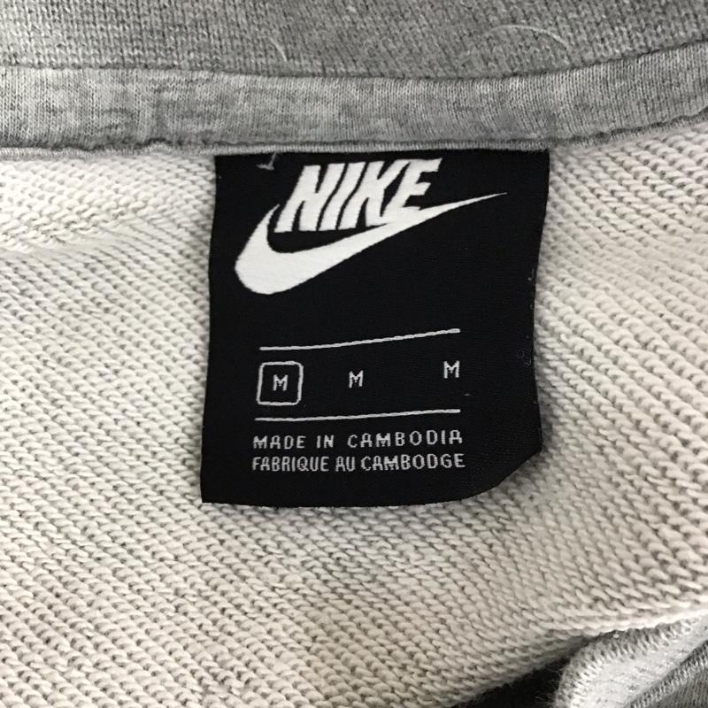 ナイキ NIKE トレーナー 長袖 bv2667-063 ワンポイント刺繍スウェット 長袖スウェット スポーツウェア M ロゴ、文字 灰 / グレー /  メンズ USED 古着 中古 10113910