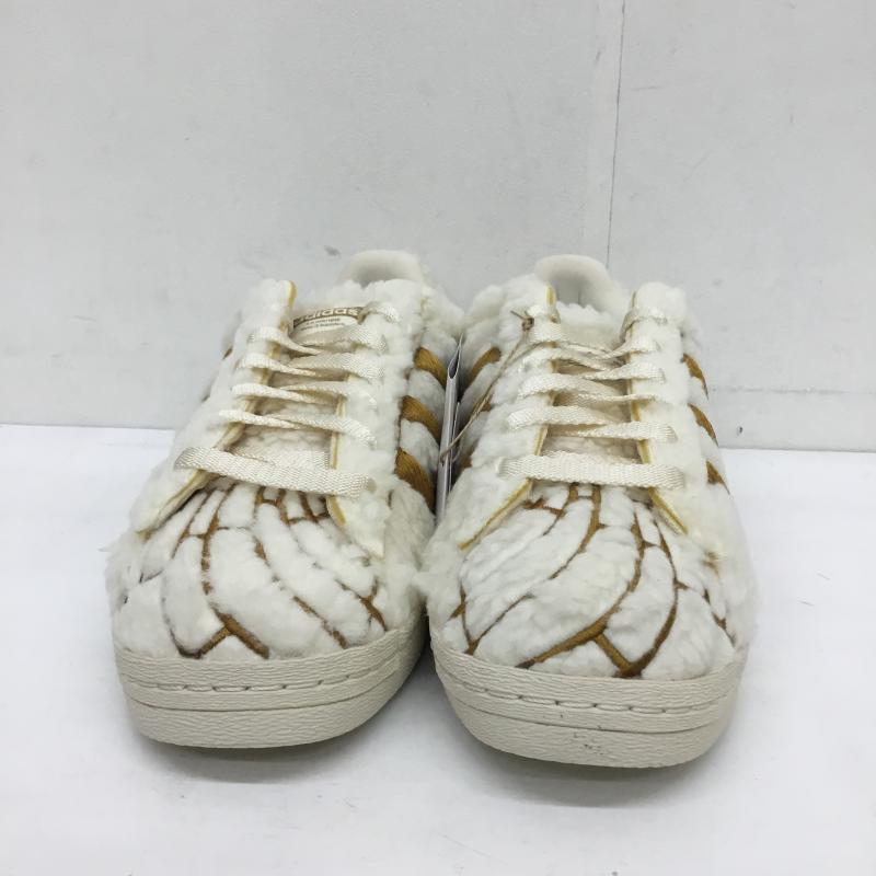 アディダス adidas スニーカー スニーカー ID1638　Superstar Concha　スーパースター　コンチャ 27.5cm 総柄 白 / ホワイト / X 茶 / ブラウン /  メンズ USED 古着 中古 10122728