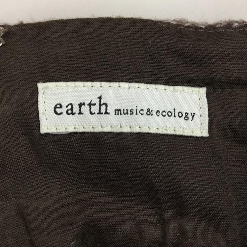アースミュージックアンドエコロジー earth music&ecology スカート ミニスカート ミニスカート タイトスカート カジュアルスカート 総柄 茶 / ブラウン /  レディース USED 古着 中古 10114289