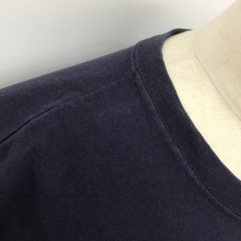 ハードロックカフェ HARD ROCK CAFE Tシャツ 半袖 半袖カットソー プリントTシャツ クルーネックカットソー ロゴ、文字 紺 / ネイビー /  メンズ USED 古着 中古 10126669