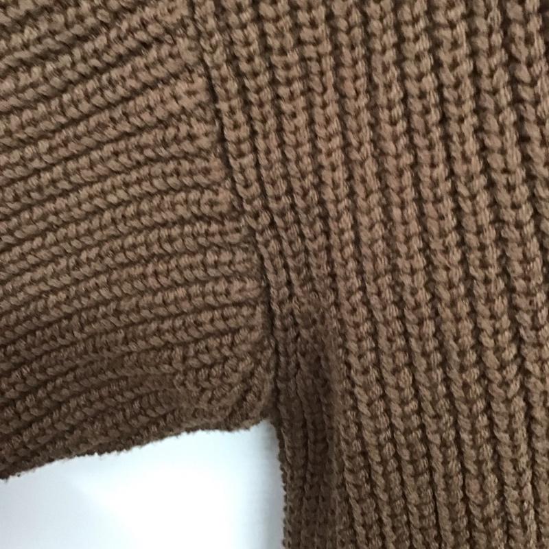 ウィム バイ リドム WYM LIDNM ニット、セーター 長袖 WYkn589 HALF ZIP AZE KNIT WYM M 無地 茶 / ブラウン /  メンズ USED 古着 中古 10144712