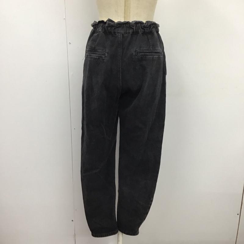 ザラ ZARA パンツ デニム、ジーンズ 5862 059 800 ハイウエスト 無地 黒 / ブラック /  レディース USED 古着 中古 10109723
