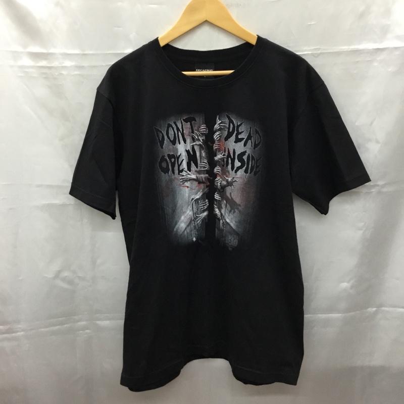 古着 USED Tシャツ 半袖 L プリント 黒 / ブラック /  メンズ USED 古着 中古 10108340