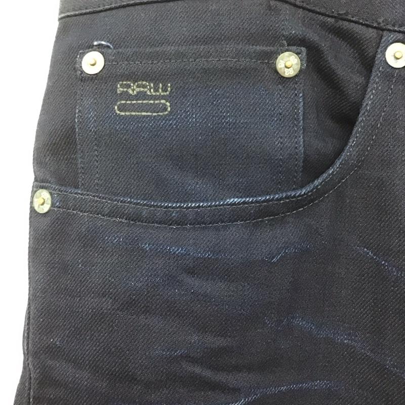 ジースターロゥ G-STAR RAW パンツ デニム、ジーンズ デニムパンツ ワーカージーンズ カジュアルパンツ ストレートパンツ 34インチ 無地 紺 / ネイビー /  メンズ USED 古着 中古 10107260
