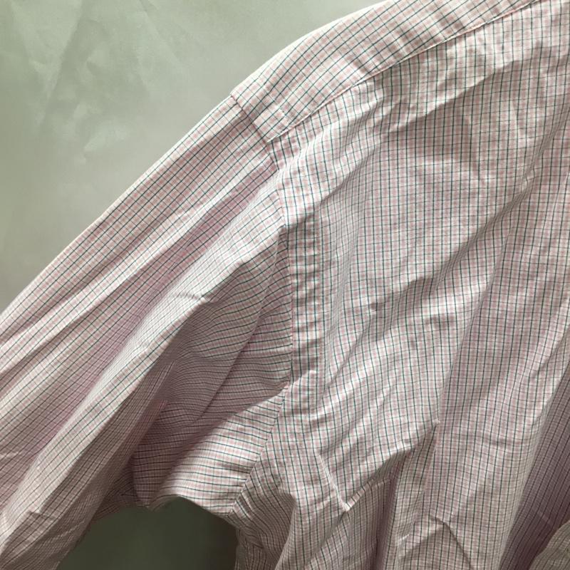 ラルフローレン RALPHLAUREN シャツ、ブラウス 長袖 M チェック 桃 / ピンク /  メンズ USED 古着 中古 10110620