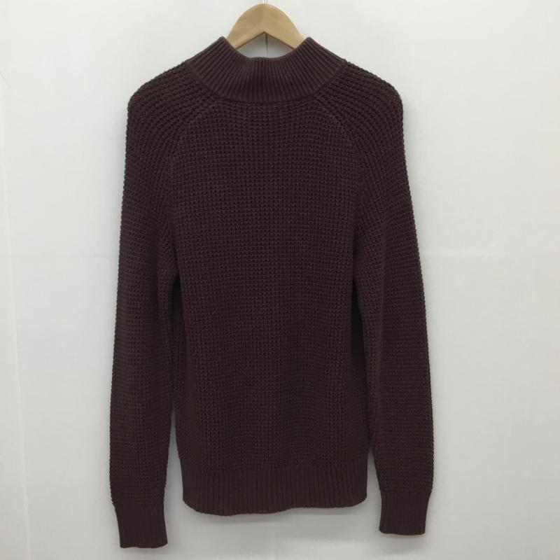 バナナリパブリック BANANA REPUBLIC ニット、セーター 長袖 BANANA REPUBLIC ニット L 無地 えんじ / ワインレッド /  メンズ USED 古着 中古 10122366
