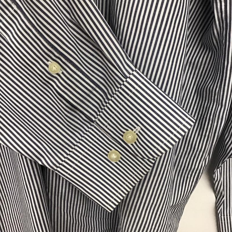 デボンジョーンズ Devon & Jones シャツ、ブラウス 長袖 長袖シャツ ストライプシャツ カラーシャツ ボタンダウンシャツ XXL ストライプ 白 / ホワイト / X 紺 / ネイビー /  メンズ USED 古着 中古 10137085