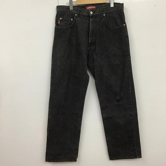 ステューシー STUSSY パンツ デニム、ジーンズ デニムパンツ ワイドパンツ カジュアルパンツ 90s 34インチ 無地 黒 / ブラック /  メンズ USED 古着 中古 10125337