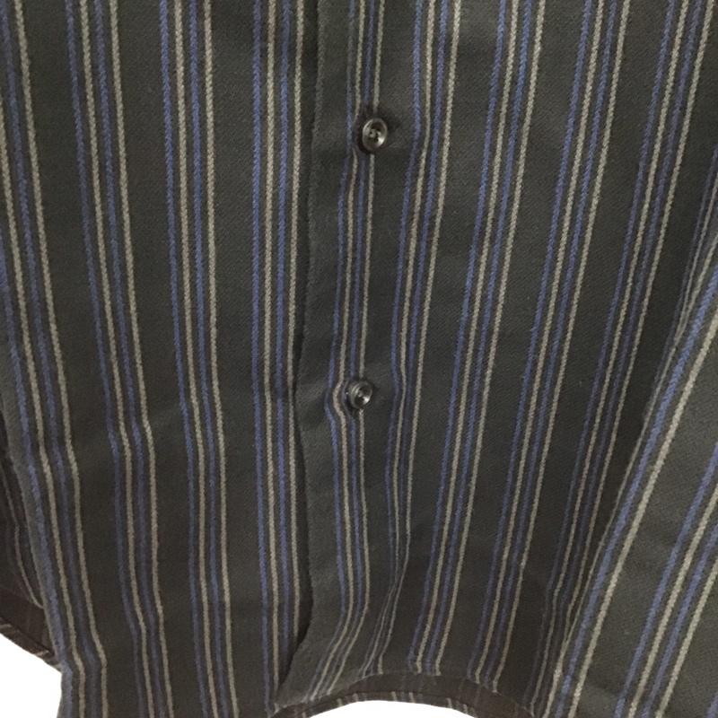 ランバン LANVIN シャツ、ブラウス 長袖 長袖シャツ 無地シャツ カラーシャツ ストライプシャツ L ストライプ マルチカラー / マルチカラー /  メンズ USED 古着 中古 10128644