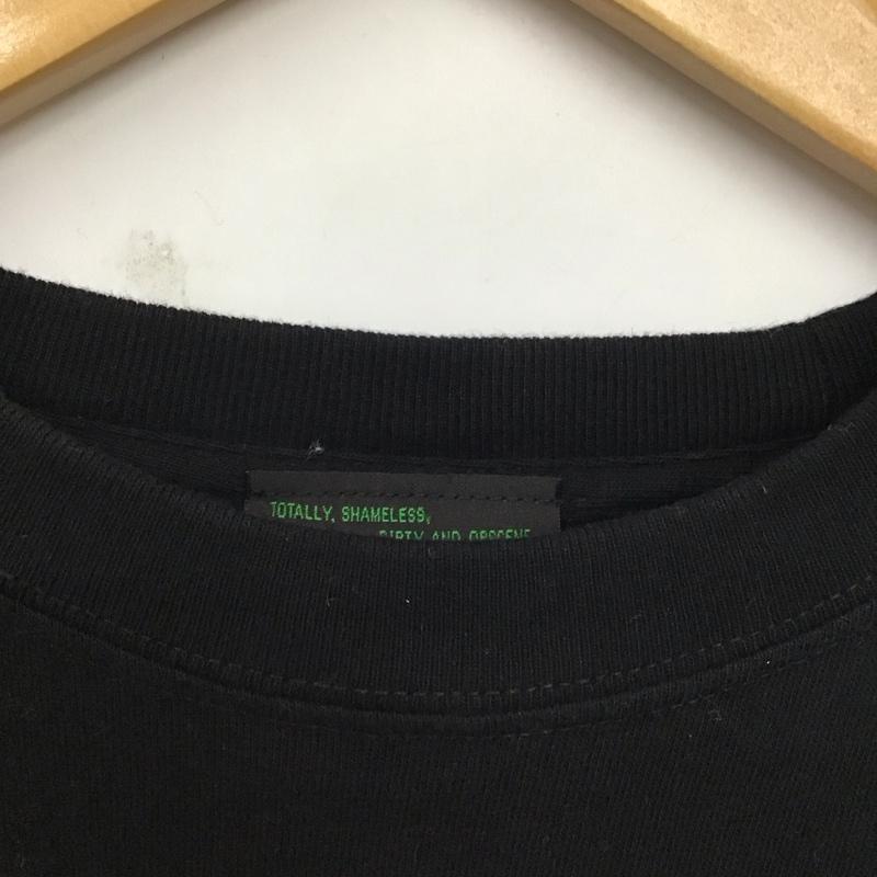 エロスティカ EROSTiKA Tシャツ 半袖 MISTRESS OF THE GALAXY XL プリント 黒 / ブラック /  メンズ USED 古着 中古 10123399