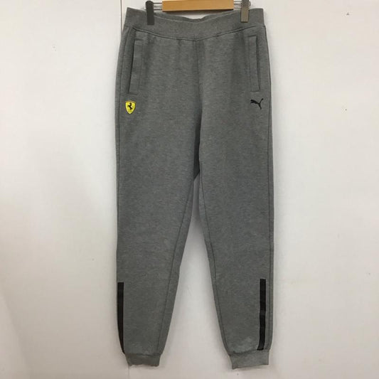 プーマ PUMA パンツ ワークパンツ、ペインターパンツ 762244-03 スウェットパンツ ワイドパンツ L ロゴ、文字 灰 / グレー /  メンズ USED 古着 中古 10122789