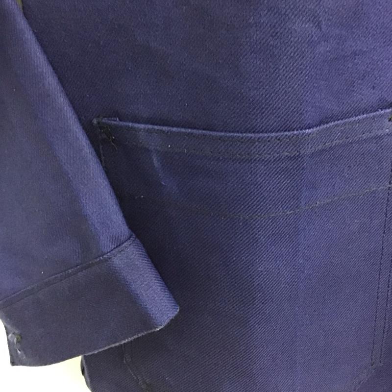 マコバ MACOBER ジャケット、上着 ジャケット、ブレザー ユーロワーク フランス製 コットン シャツジャケット 46 無地 紺 / ネイビー /  メンズ USED 古着 中古 10120205