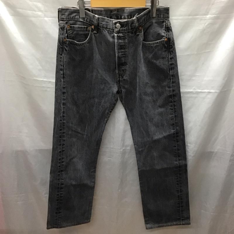 リーバイストラウスアンドコー Levi Strauss & co. パンツ デニム、ジーンズ デニムパンツ ストレートパンツ ワイドパンツ カジュアルパンツ 34インチ 無地 黒 / ブラック /  メンズ USED 古着 中古 10117439