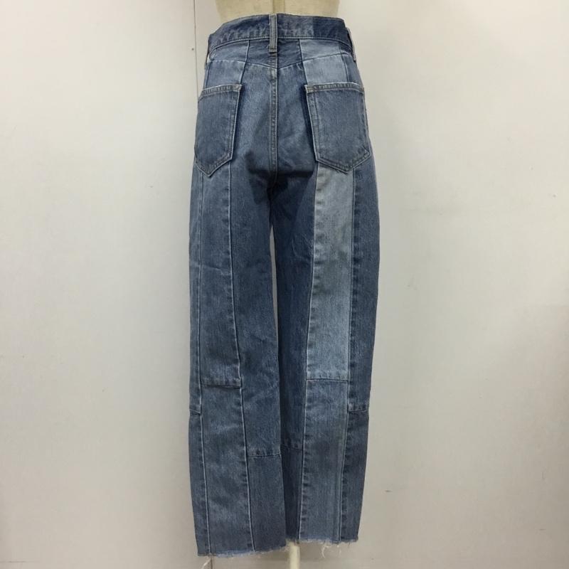 マウジー MOUSSY パンツ デニム、ジーンズ 010ASH11-0600 PATCHWORKSTRAIGHT デニムパンツ スリムパンツ 無地 インディゴ / インディゴ /  レディース USED 古着 中古 10110103