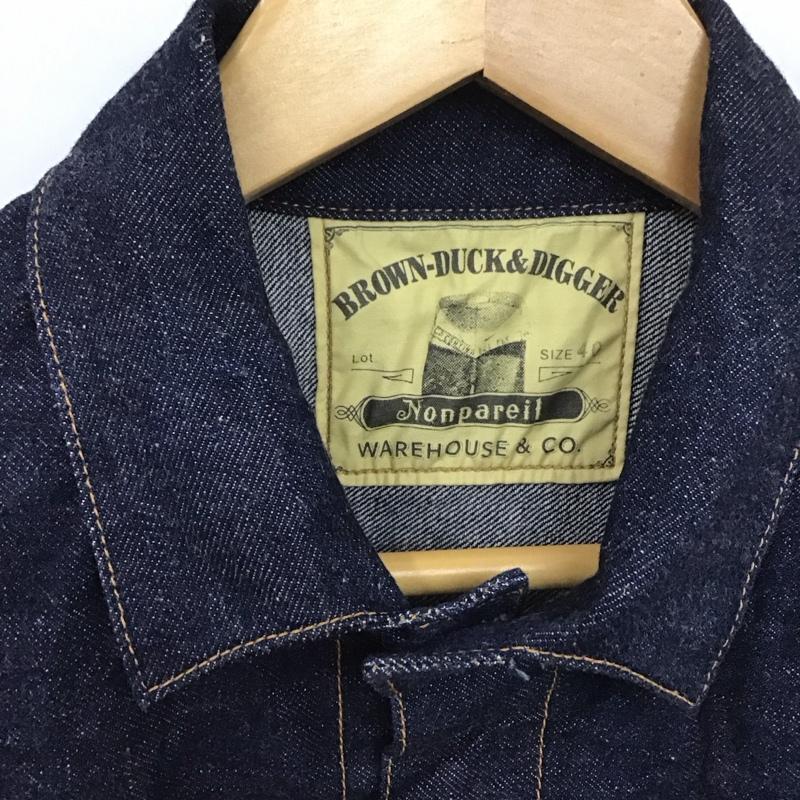 ウエアハウス WAREHOUSE ジャケット、上着 ジャケット、ブレザー NONPAREIL BLOUSE デニムブラウス　1st　デニムジャケット 40 無地 インディゴ / インディゴ /  メンズ USED 古着 中古 10131520