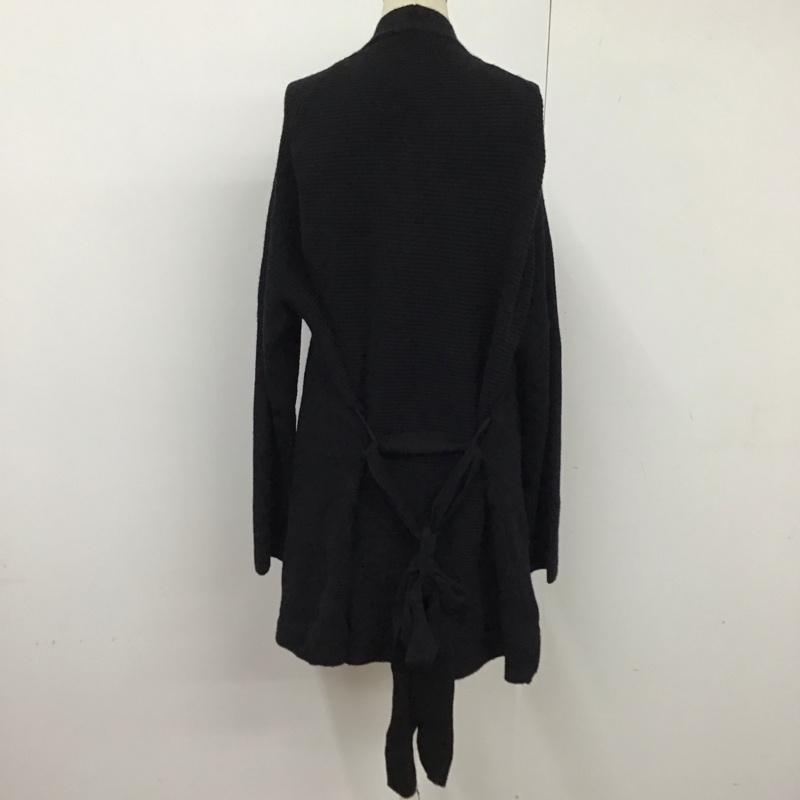 ザラ ZARA カーディガン 長袖 ガウン S 無地 黒 / ブラック /  レディース USED 古着 中古 10118503