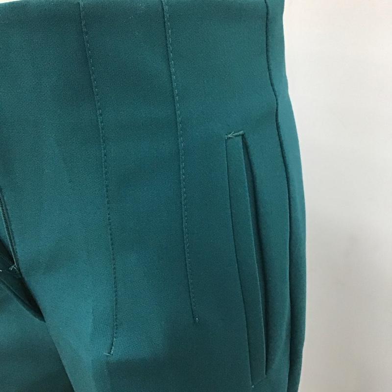ザラ ZARA パンツ スラックス ハイウエスト カラーパンツ XS 無地 緑 / グリーン /  レディース USED 古着 中古 10112592