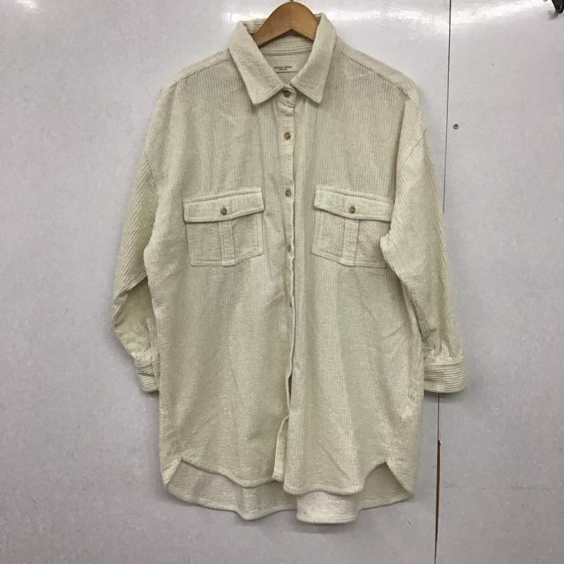 フリークスストア FREAK S STORE シャツ、ブラウス 長袖 コーデュロイシャツ FREE 無地 白 / ホワイト /  レディース USED 古着 中古 10140590