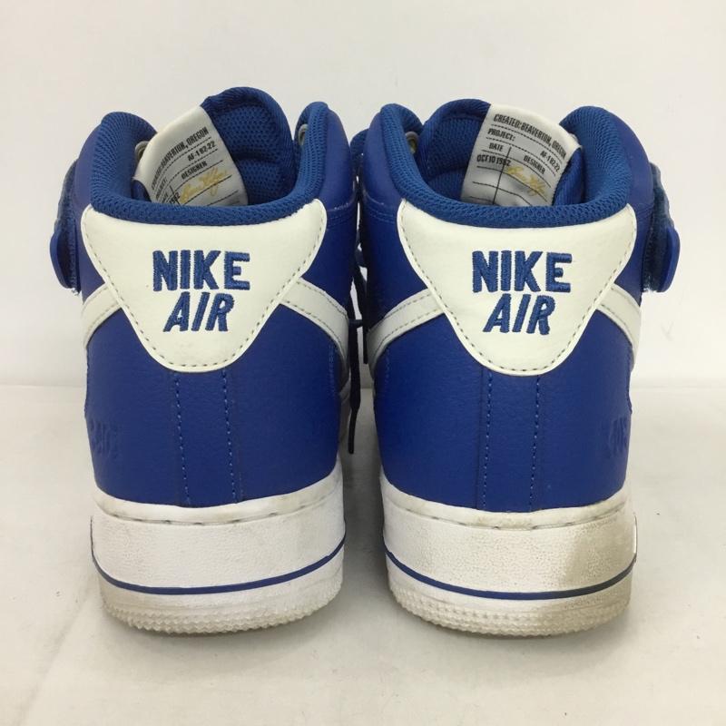 ナイキ NIKE スニーカー スニーカー DR9513 400 AIR FORCE 1 MID 07 LV8 27cm 箱有 27.0cm ロゴ、文字 青 / ブルー / X 白 / ホワイト /  メンズ USED 古着 中古 10131951