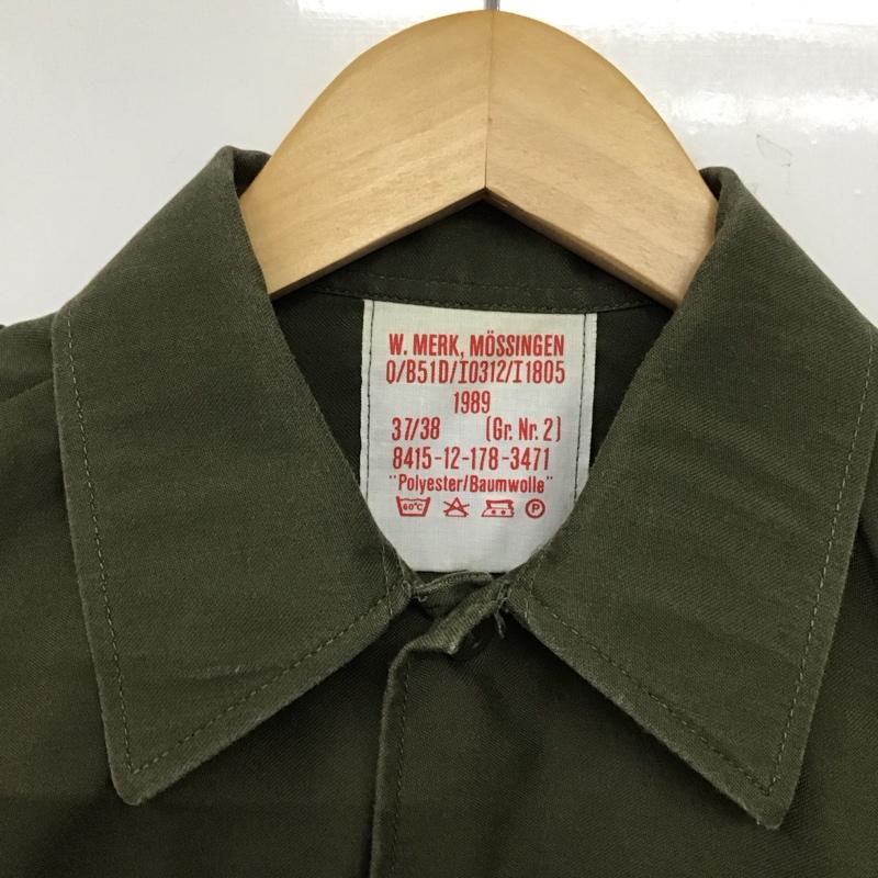 ミリタリー ミリタリー シャツ、ブラウス 半袖 ミリタリーシャツ 半袖シャツ カラーシャツ 無地 カーキ / カーキ /  メンズ USED 古着 中古 10135882