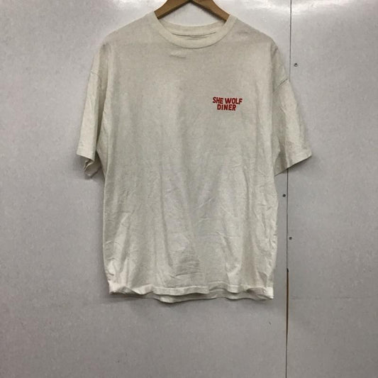 フリークスストア FREAK S STORE Tシャツ 半袖 半袖カットソー プリントTシャツ クルーネックカットソー L プリント 白 / ホワイト /  メンズ USED 古着 中古 10145360