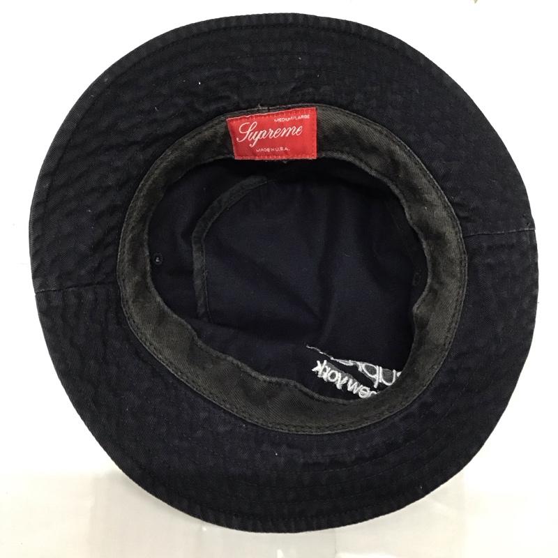 シュプリーム Supreme 帽子 ハット バケットハット ロゴ、文字 紺 / ネイビー /  メンズ USED 古着 中古 10120891