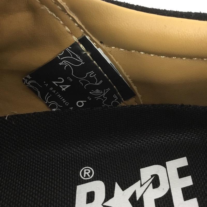 アベイシングエイプ A BATHING APE カジュアルシューズ カジュアルシューズ BAPE CREEP STA 箱有 24cm 25FW レオパードカモ 24.0cm 総柄 桃 / ピンク /  レディース USED 古着 中古 10145445