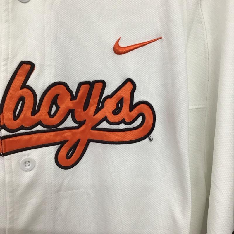 ナイキ NIKE シャツ、ブラウス 半袖 半袖シャツ プリントシャツ スポーツウェア M ロゴ、文字 白 / ホワイト /  メンズ USED 古着 中古 10141940