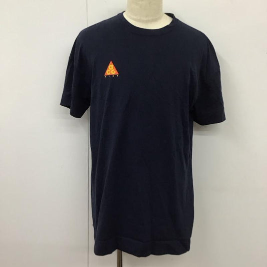 ナイキ エィシージー NIKE ACG Tシャツ 半袖 ao4643-451 半袖カットソー プリントTシャツ スポーツウェア L ロゴ、文字 紺 / ネイビー /  メンズ USED 古着 中古 10112087