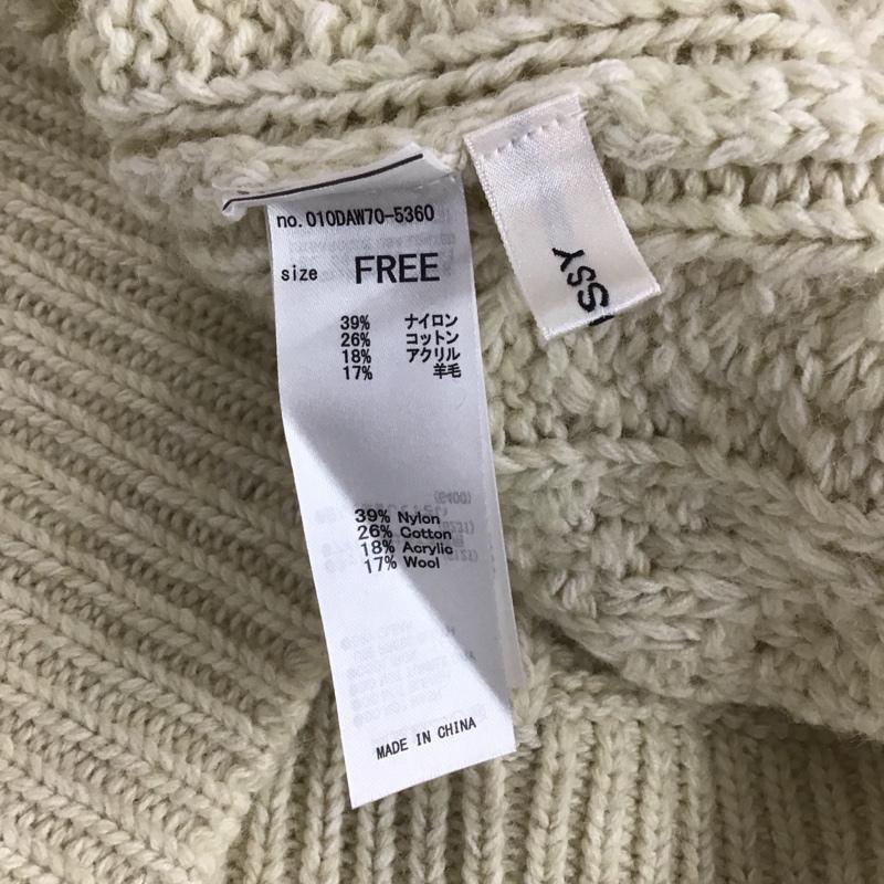 マウジー MOUSSY ベスト ベスト 010DAW70-5360 2WAYCABLESWITCHベスト ケーブルニットベスト ノースリーブカットソー FREE  白 / ホワイト /  レディース USED 古着 中古 10110895